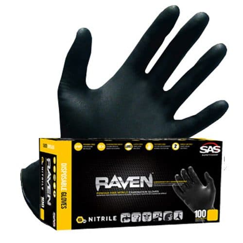 SAS Raven 6 mil Nitrile Gloves