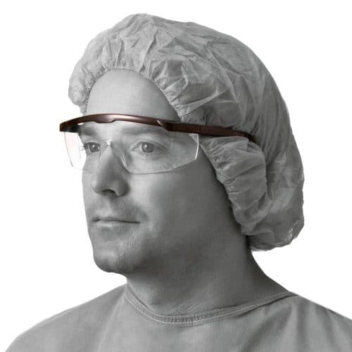 Clear Safety Glasses with Black Frame NON24774H
