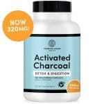 Activated Charcoal Capsules Vegan (320 mg) 1 Bottle, 125 count