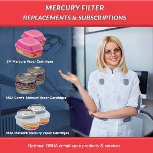 Mercury Vapor Cartridges & Filters for 3M™ & MSA Respirators